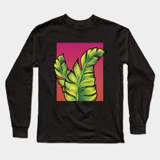 Tropical Leaves Long Sleeve T-Shirt